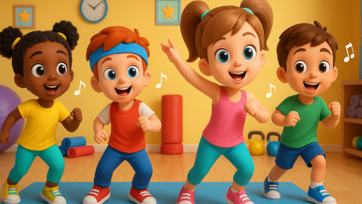 Baby Monkey Workout With Kids – Fun Exercise Time & Cute Fitness Moments